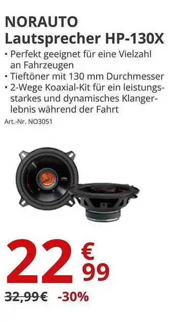 A.T.U. Norauto lautsprecher hp-130x Angebot