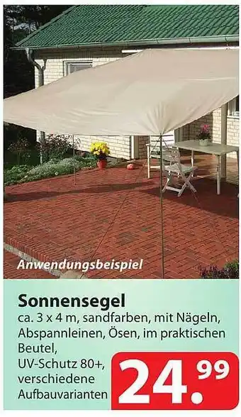 Famila Nord Ost Sonnensegel Angebot