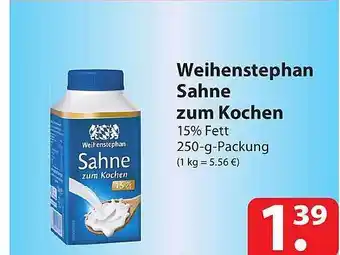 Famila Nord Ost Weihenstephan sahne zum kochen Angebot