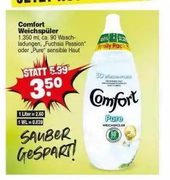 Repo Markt Comfort weichspüler Angebot