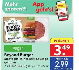 Famila Nord Ost Beyond burger meatballs, mince oder sausage Angebot