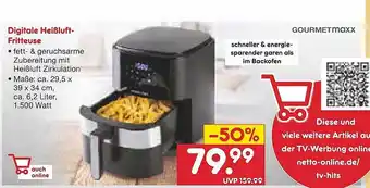 Netto Marken-Discount Gourmetmaxx digitale heißluft-fritteuse Angebot