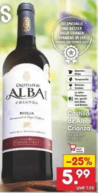 Netto Marken-Discount Castillo de albai crianza Angebot