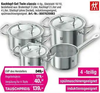 Opti Wohnwelt Zwilling Kochtopf-set Twin Classic Angebot