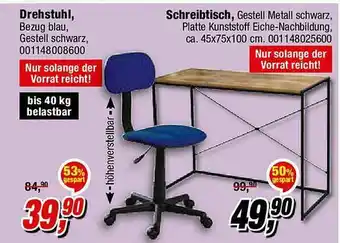 Opti Wohnwelt Drehstuhl, Shreibtisch Angebot