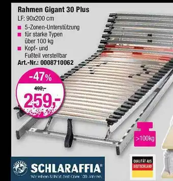 Opti Wohnwelt Schlaraffia Rahmen Gigant 30 Plus Angebot