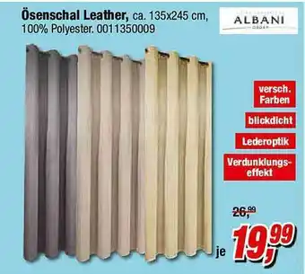 Opti Wohnwelt ösenschal Leather Angebot