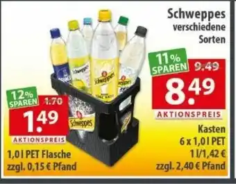 Getränkeland Schweppes 1L Angebot