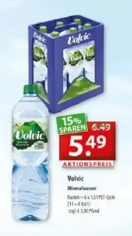 Getränkeland Volvic Mineralwasser 6x1,5L Angebot