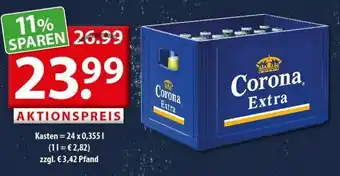 Getränkeland Corona Extra 24 x 0,355 L Angebot