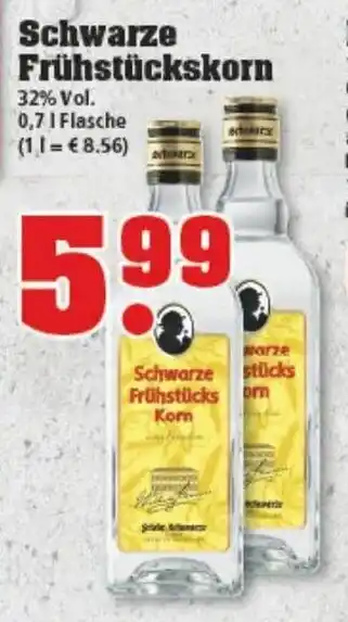 trinkgut Schwarze Frühstückskorn 0,7L Angebot