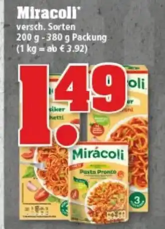 trinkgut Miracoli 200-380g Angebot