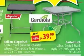 ROLLER Balkon Klapptisch oder Gartentisch Angebot