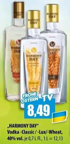 Mix Markt Harmony Day Vodka Classic/Lux/Wheat 0,7 L-Fl. Angebot