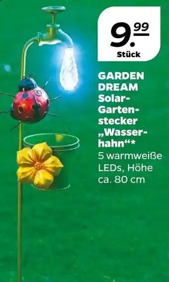 NETTO Garden Dream Solar Gartenstecker Wasserhahn Angebot