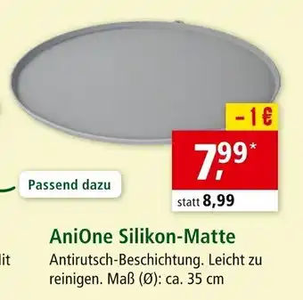 Fressnapf AniOne Silikon Matte Angebot