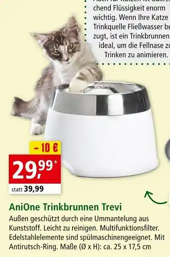 Fressnapf AniOne Trinkbrunnen Trevi Angebot
