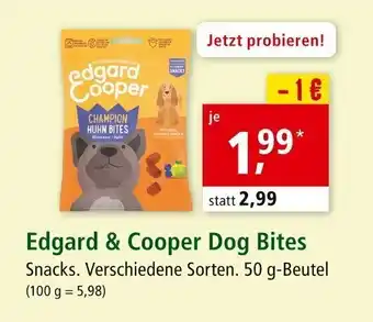 Fressnapf Edgard & Cooper Dog Bites 50g Beutel Angebot