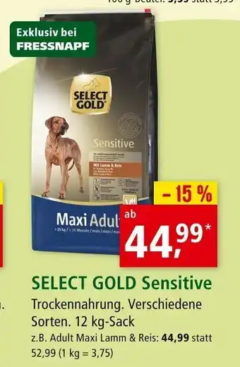 Fressnapf Select Gold Sensitive  12kg Angebot