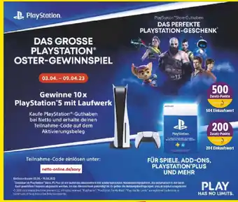 Netto Marken-Discount Das grosse PlayStation Oster-Gewinnspiel Angebot