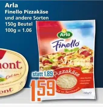 Klaas und Kock Arla Finello Pizzakäse 150g Beutel Angebot