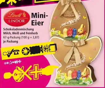 Norma Lindt Lindor Mini Eier Schokoladenmischung Milch, Weiß und Feinherb 67g Angebot