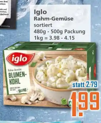 Klaas und Kock Iglo Rahm Gemüse 480-500g Angebot