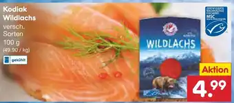 Netto Marken-Discount Kodiak Wildlachs 100g Angebot