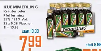 Klaas und Kock Kuemmerling Kräuter oder Pfefferminz 25x0,02L Angebot