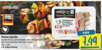 NP Discount Bauern Gut Puten Spieße 539g Angebot