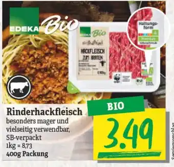 NP Discount Edeka Bio Rinderhackfleisch 400g Angebot