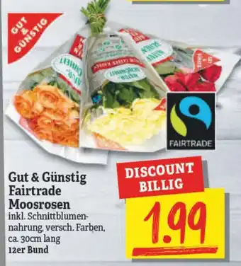 NP Discount Gut & Günstig Fairtrade Moosrosen Angebot