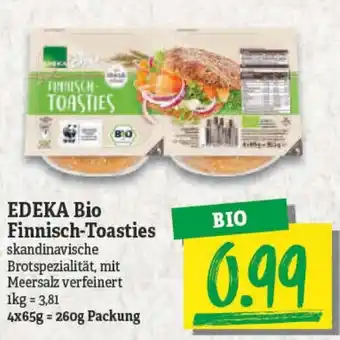 NP Discount Edeka Bio Finnisch Toasties 260g Angebot