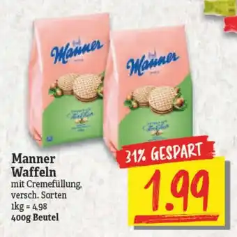 NP Discount Manner Waffeln 400g Beutel Angebot