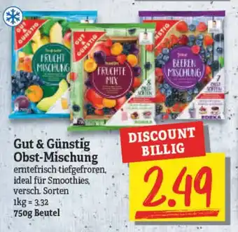 NP Discount Gut & Günstig Obst Mischung 750g Beutel Angebot