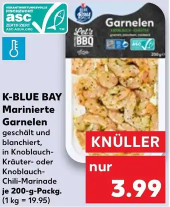 Kaufland K-Blue Bay Marinierte Garnelen 200 g Packg. Angebot