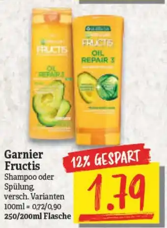 NP Discount Garnier Fructis Shampoo oder Spülung 200-250ml Angebot