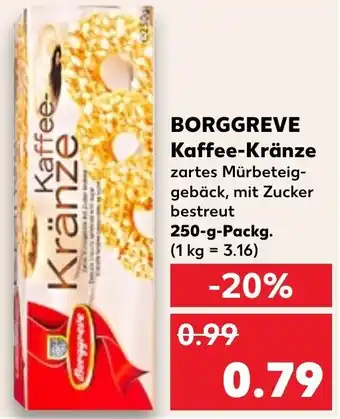 Kaufland Borggreve Kaffee Kränze 250 g Packg. Angebot