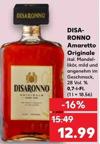 Kaufland Disaronno Amaretto Originale 0,7 L-Fl. Angebot