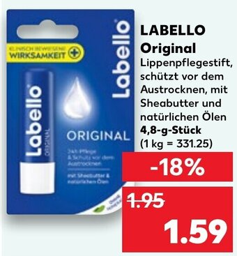 Kaufland Labello Original 4,8 g Stück Angebot