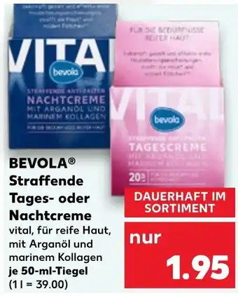 Kaufland Bevola Straffende Tages oder Nachtcreme 50 ml Tiegel Angebot