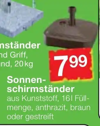 Jawoll Sonnenschirmständer Angebot