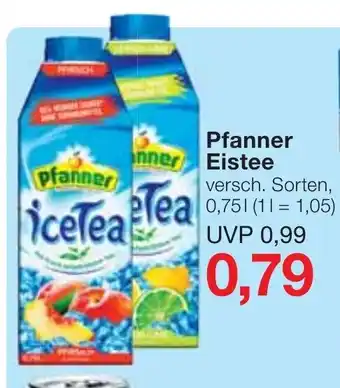 Jawoll Pfanner Eistee 0,75L Angebot