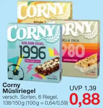 Jawoll Corny Müsliriegel 138/150g Angebot