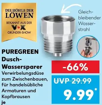 Kaufland Puregreen Dusch Wassersparer Angebot