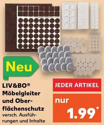 Kaufland Liv & Bo Möbelgleiter und Oberflächenschutz Angebot