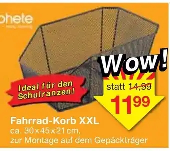 Jawoll Fahrrad Korb XXL Angebot