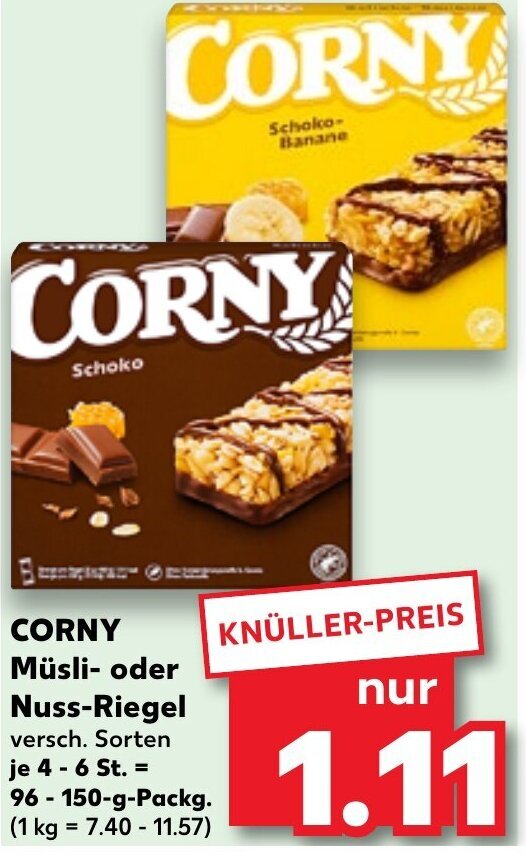 Corny Riegel 150 G Angebot Bei Scheck-In-Center – JAPPLH