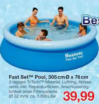 Jawoll Bestway Fast Set Pool 305cmx76xm Angebot