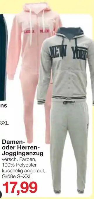 Jawoll Damen oder Herren Jogginganzug Angebot